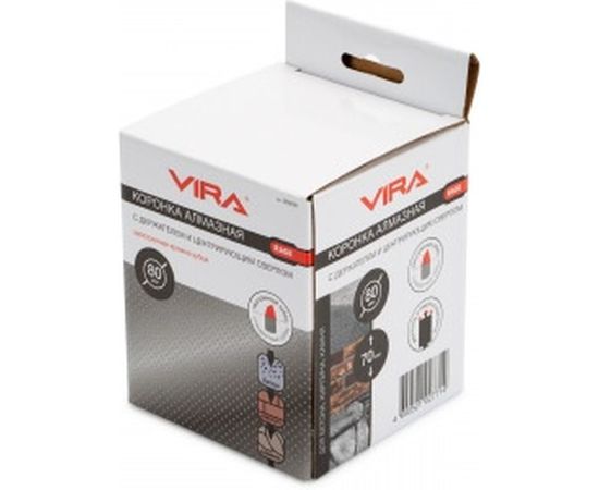 Коронка алмазная по бетону 80 мм VIRA RAGE 559226 – изображение 6