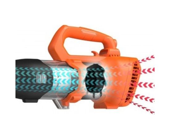 Аккумуляторный аксиальный садовый воздуходув Black&amp;Decker BCBL200L-QW – изображение 6