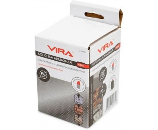 Коронка алмазная по бетону 68 мм VIRA RAGE 559225 – изображение 6