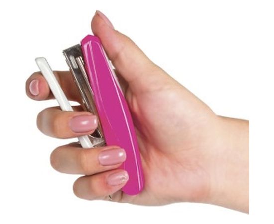 Розовый степлер BRAUBERG №10 Germanium 226567 – изображение 7