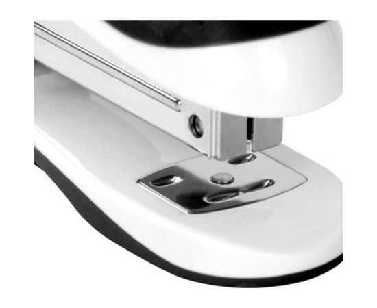 Степлер №24/6, 26/6 BRAUBERG JET, до 20 листов, эргономичный, бело-черный, 227797 – изображение 7