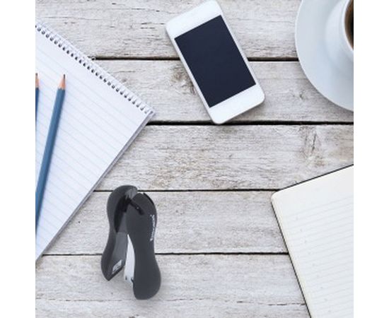 Степлер BRAUBERG №24/6, 26/6 Soft, черный, 226862 – изображение 8