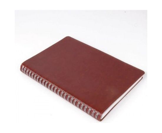 Тетрадь А5 BRAUBERG Office PRO 148x218 мм, под кожу, гребень, 80 л, коричневая 111044 – изображение 8