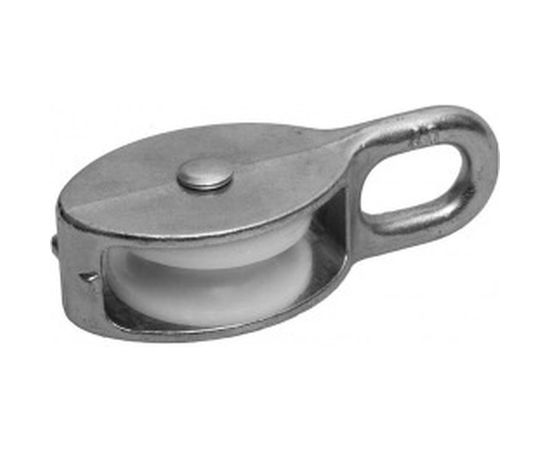 Одинарный оцинкованный блок для троса, нейлоновый шкив 30мм 1шт - ярлык Tech-Krep 112743 