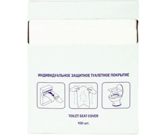 Одноразовые покрытия на унитаз PATERRA 1/4 сложения,100 шт в упаковке 104-019 104-019 