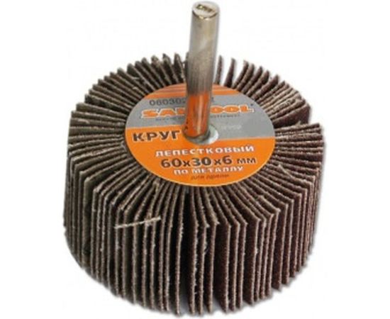 Круг лепестковый по металлу для дрели 60x30x6 мм, P25 SANTOOL 060302-002-025 