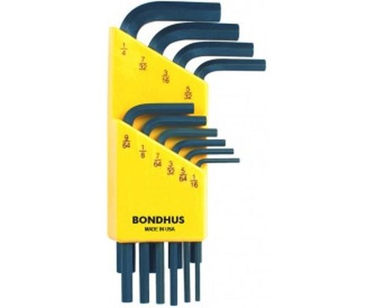 Набор из 10 дюймовых черных ключей BONDHUS S 1/16-1/4" 12238 