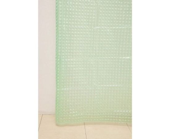 Штора для ванной Delphinium А-023 3D 8000 зеленая, 180х180 104083 