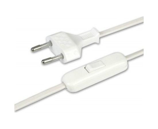 Провод с выключателем и евровилкой 2м, белый REV 05680 5 