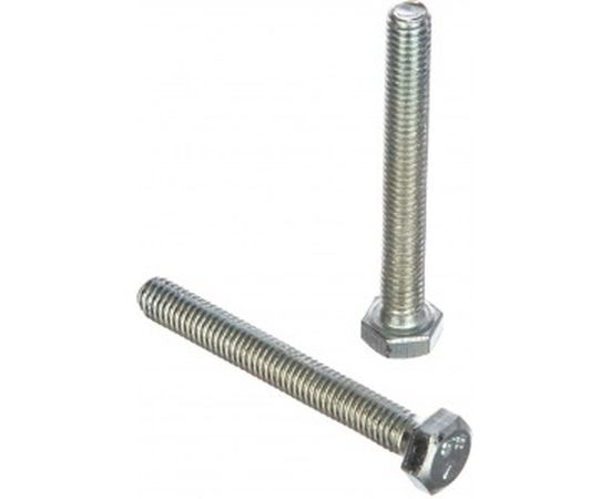Болт DIN 933 с шестигранной головкой, оцинкованный М6х50, 40шт - коробка Tech-Krep 105205 