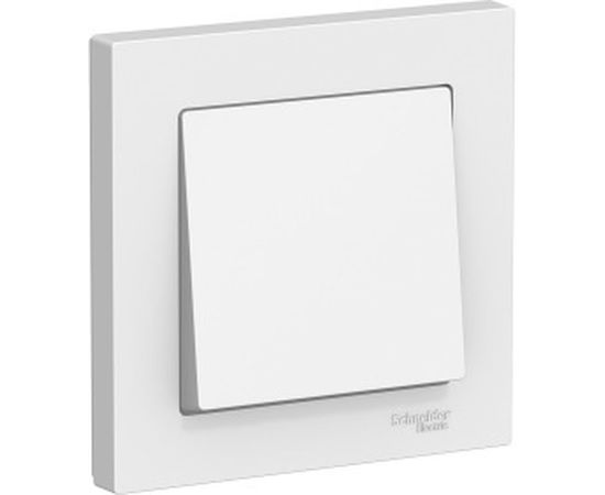 Одноклавишный выключатель Schneider Electric ATLAS DESIGN сх.1 10АХ в сборе, белый ATN000112 