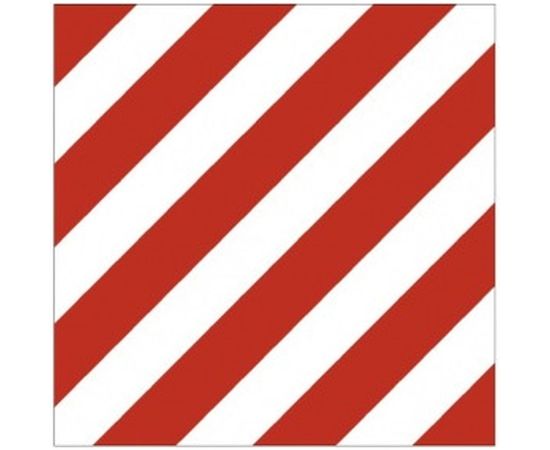 Наклейка на груз. машины SKYWAY Крупногабаритный груз ГОСТ пластик цвет красный/белый S08101021 