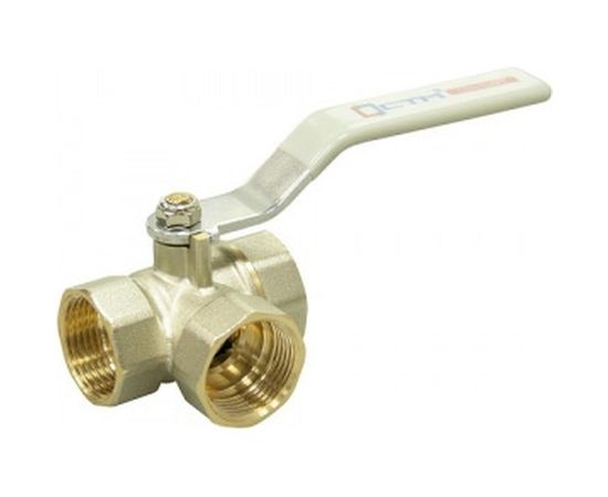 Шаровой кран для воды СТМ СТАНДАРТ 3/4", трехходовой, тип T, рычаг CW3FT034 