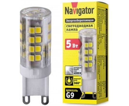 Светодиодная лампа NAVIGATOR 71 267 NLL-P-G9-5-230-4K 5Вт капсульная 4000К белый 71267 439982 