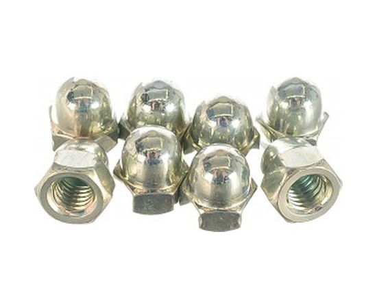 Колпачковая гайка Tech-Krep DIN1587 оцинкованная М6 8 шт - пакет 112277 