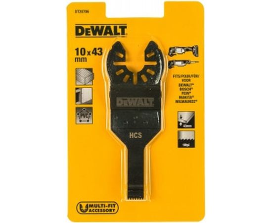 Насадка для многофункционального инструмента (10х43 мм) DeWALT DT 20706 