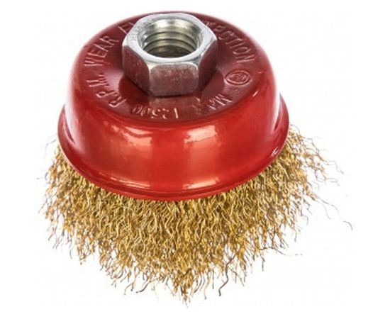 Корщетка-чашка (65 мм; М14; латунированная проволока) FIT IT 39265 