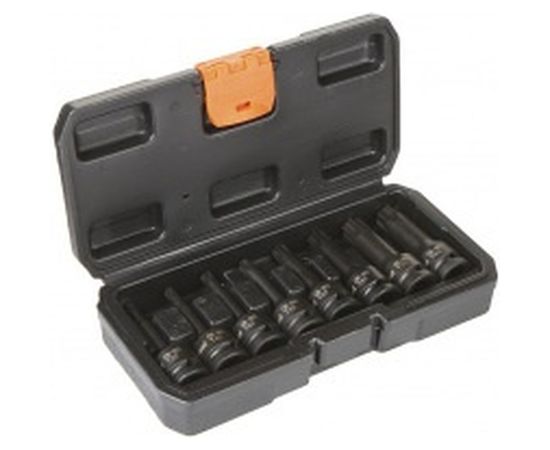 Набор головок ударных TORX (8 шт; 1/2"; 78 мм; T30-T80) AV Steel AV-725408 