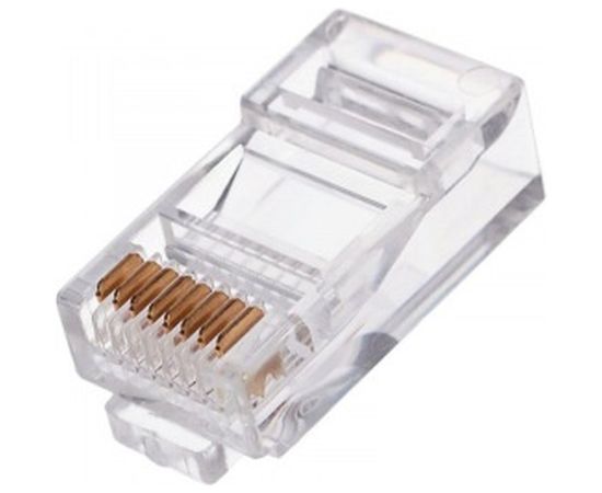 Вилка Cablexpert RJ-45 8P8C PLUG3UP6/10 универсальная кат.5e, контакты 6 микрон 10 шт. PLUG3UP6/10 