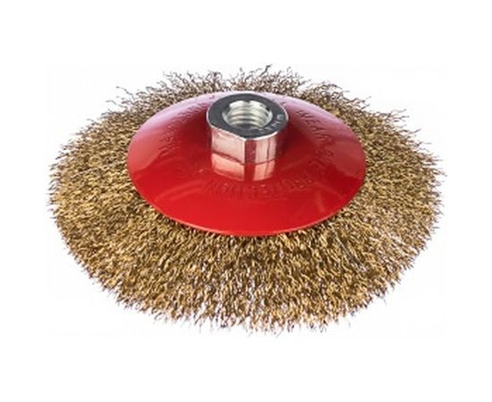 Корщетка-колесо с наклоном (125 мм; М14) для УШМ  FIT IT 39052 