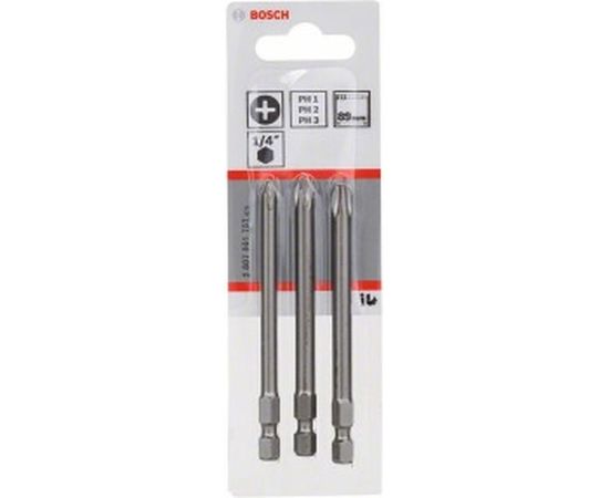 Набор бит PH1/2/3 89 мм XH SET Bosch 2607001757 – изображение 2