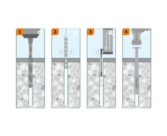 Гвоздь по бетону SORMAT CONFIX 85x5, A2 9640032244 – изображение 2