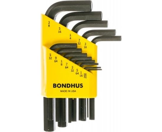 Набор из 13 дюймовых черных ключей BONDHUS S .050-3/8" 12237 – изображение 2