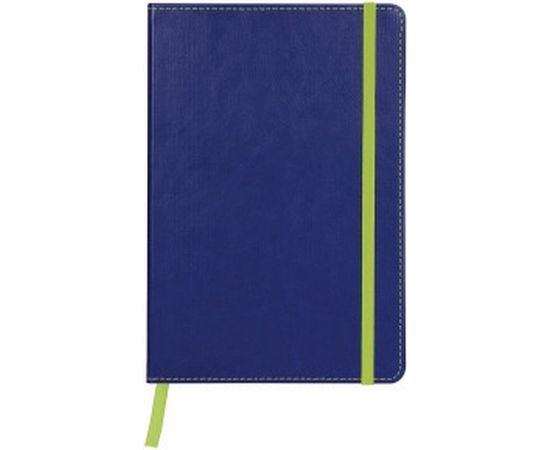 Блокнот BRAUBERG Office А5 148x218 мм, под кожу, резинка, 80 л, синий, 111028 – изображение 2