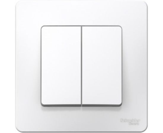 Двухклавишный переключатель Schneider Electric СП BLANCA сх.6+6 10А 250В белый SchE BLNVS106601 1210257 – изображение 2