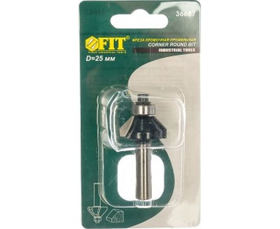 Фреза кромочная конусная (25х50 мм; 45°) по дереву FIT IT 36687 – изображение 2