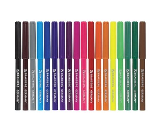 Фломастеры BRAUBERG Rose Angel, 18 цветов вентилируемый колпачок, 150557 – изображение 2