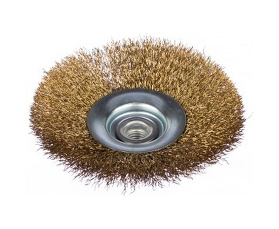 Корщетка-колесо с наклоном (125 мм; М14) для УШМ  FIT IT 39052 – изображение 2