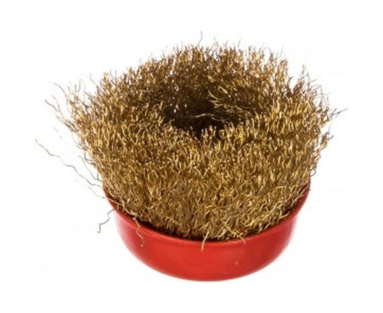 Корщетка-чашка (65 мм; М14; латунированная проволока) FIT IT 39265 – изображение 2