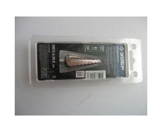 Сверло ступенчатое по стали и цветным металлам КОБАЛЬТ (4-20 мм; 9 ступеней; Р6М5) ЗУБР 29672-4-20-9_z01 – изображение 3