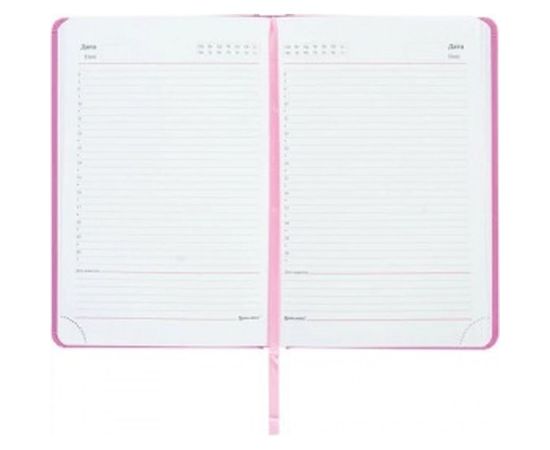 Недатированный ежедневник BRAUBERG Select А5 138x213 мм, балакрон, 160 л, розовый 111663 – изображение 3