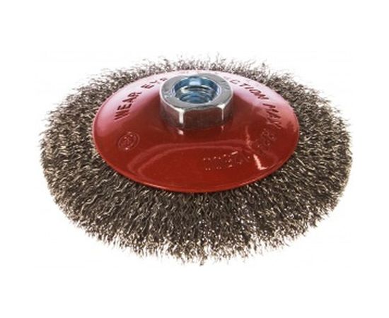 Щетка коническая с гофрированной нержавеющей проволокой Эксперт 537 (115 мм; М14*2 мм) Профоснастка 20804003 – изображение 3