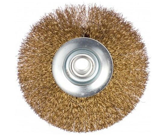 Корщетка-колесо с наклоном (125 мм; М14) для УШМ  FIT IT 39052 – изображение 3
