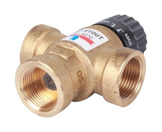 Термостатический смесительный клапан STOUT 3/4 ВР,&nbsp;20-43°С, KV 1.6 SVM-0110-164320 – изображение 4