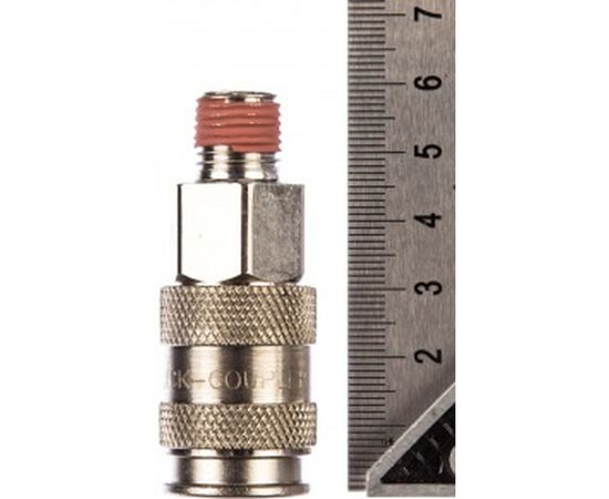 Пневматическое быстроразъемное соединение с наружной резьбой 1/4" G Hans 8513-2Q – изображение 4