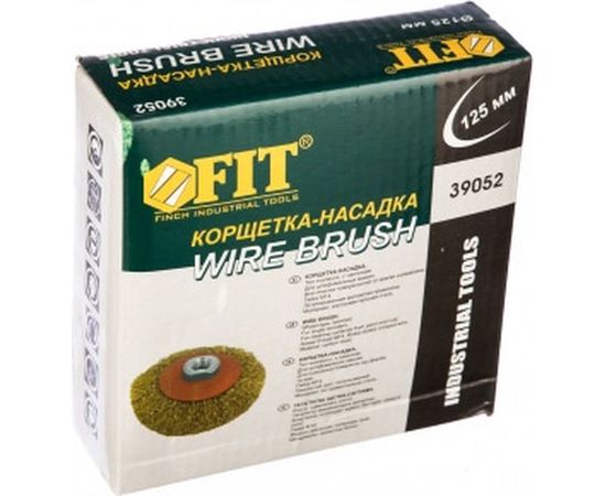 Корщетка-колесо с наклоном (125 мм; М14) для УШМ  FIT IT 39052 – изображение 4