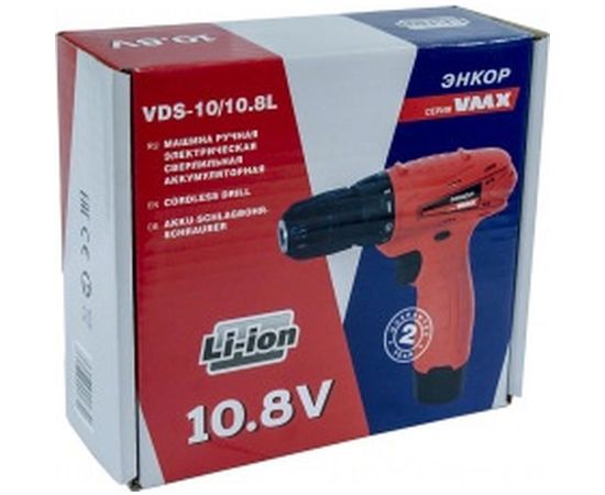 Аккумуляторный шуруповерт VMX VDS-10/10 8L VM510001 – изображение 5
