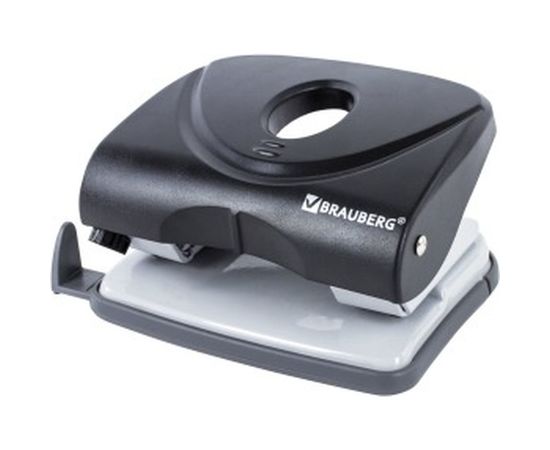 Дырокол BRAUBERG "Original", до 25 листов, черный, 222542 – изображение 6