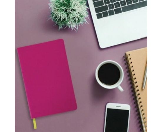 Недатированный ежедневник BRAUBERG А5 Flex 138x213 мм, кожзам, 136 л, розовый 111683 – изображение 8