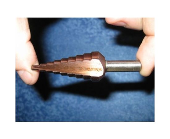 Сверло ступенчатое по стали и цветным металлам КОБАЛЬТ (4-20 мм; 9 ступеней; Р6М5) ЗУБР 29672-4-20-9_z01 – изображение 9