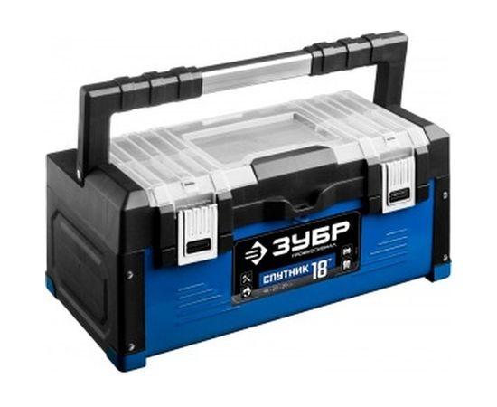 Металлический ящик для инструмента ЗУБР "СПУТНИК-18" Профессионал 38153-18 