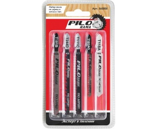 Набор пилок T101B, T101AO, T111C, T244D,T118A 5 шт Pilorama 560005 