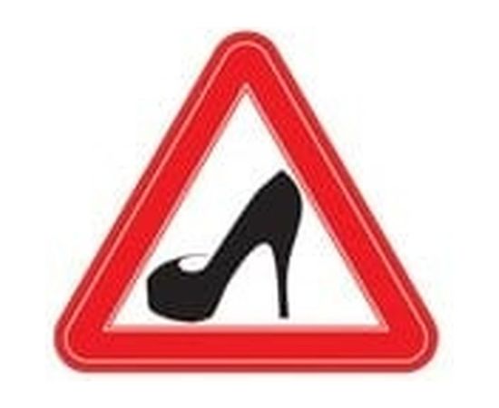 Наклейка REXXON 20Х20Х20см Дама за рулем 1-14-6-2-0 