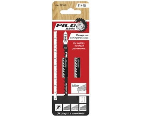 Пилки (2 шт; 6 TPI; 100x75 мм; h=8-60 мм) для лобзика Pilorama T144D 551441 