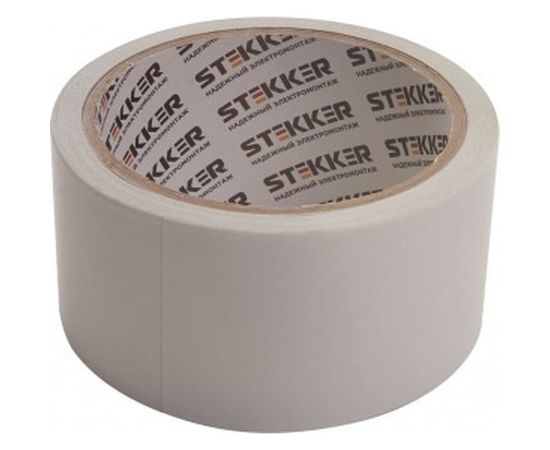 Двусторонняя клейкая лента на полипропиленовой основе STEKKER 48мм х 10м, прозрачный 39147 