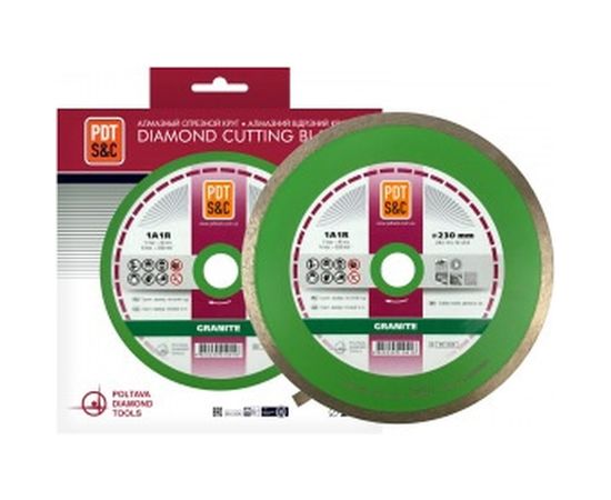 Диск алмазный отрезной Granite 820602CGR 1A1R (230х1.6х10х25.4 мм) ПАИ 4820235010416 